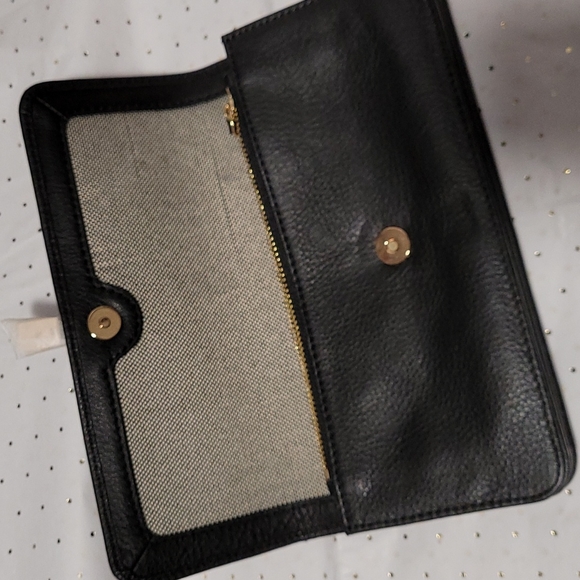 Vince Camuto Black Leather Bifold Accordian Organizer Cash Wallet - Picture 4 of 10